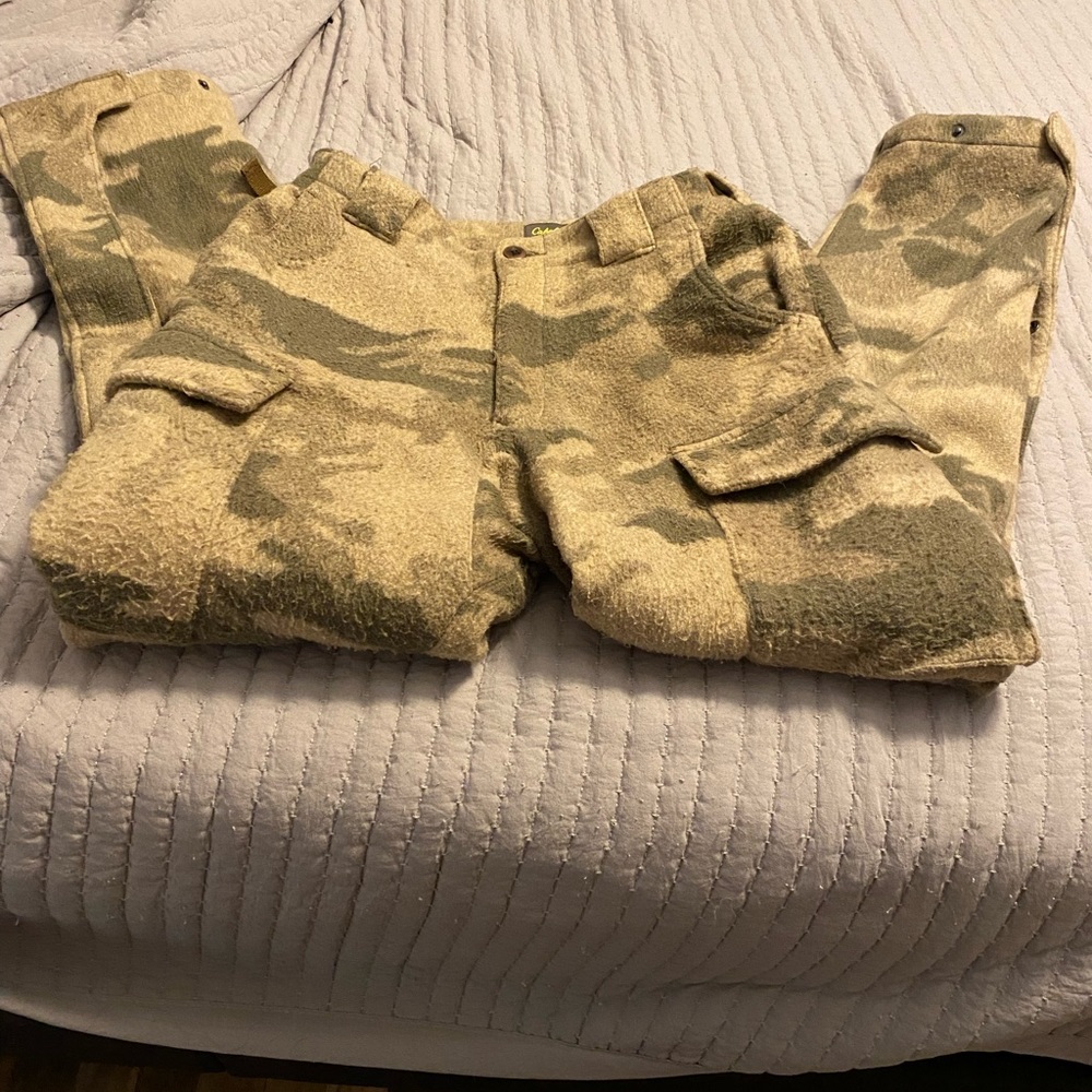 Cabelas wool Camo hunting pants 32x32